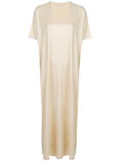 Majestic Filatures платье-футболка макси с эффектом металлик