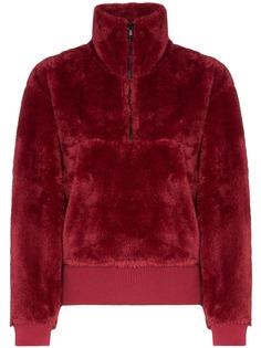 Varley faux fur zip sweatshirt