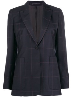 Paul Smith однобортный блейзер в клетку