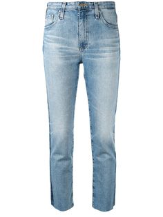 AG Jeans Isabelle Jean Raw Hem Side Stripe