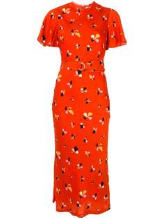 Rebecca Vallance платье с абстрактным цветочным принтом