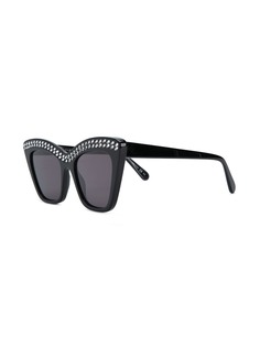 Stella McCartney Eyewear солнцезащитные очки в оправе "кошачий глаз" с кристаллами