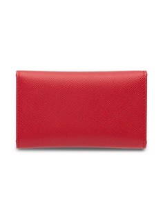 Prada футляр для карт из кожи Saffiano