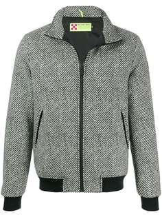 Mc2 Saint Barth herringbone bomber jacket