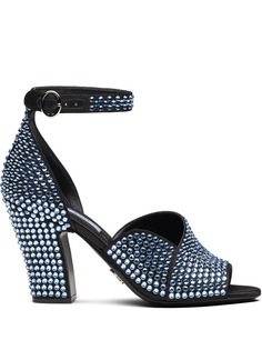 Prada босоножки с кристаллами