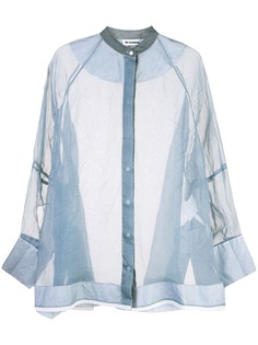 Jil Sander полупрозрачная блузка