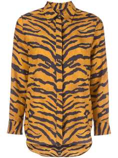 Adam Lippes tiger stripe shirt