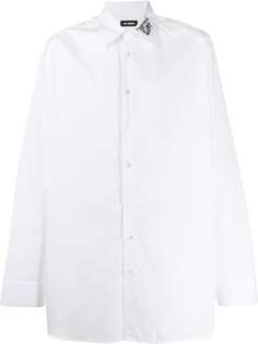 Raf Simons embroidered collar oversized shirt