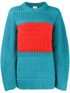 Paul Smith stripe detail chunky knitted jumper