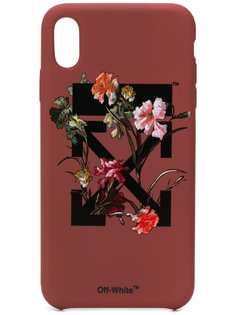 Off-White чехол для iPhone Х с цветочным принтом