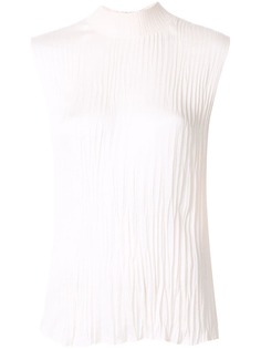 Vince high-neck pleated top