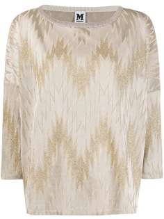 M Missoni трикотажный топ с узором зигзаг