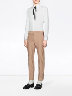 Gucci брюки в стиле 60-х с отделкой Web