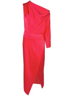 Michelle Mason платье с одним рукавом и драпировкой