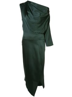 Michelle Mason платье с одним рукавом и драпировкой