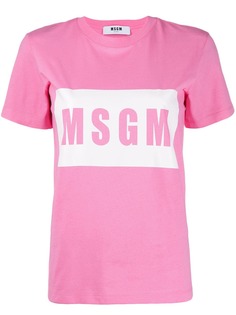 MSGM футболка с логотипом
