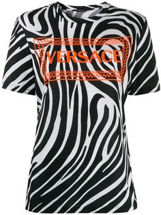 Versace футболка с зебровым принтом