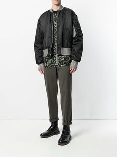 KTZ куртка-бомбер с кольчужными вставками