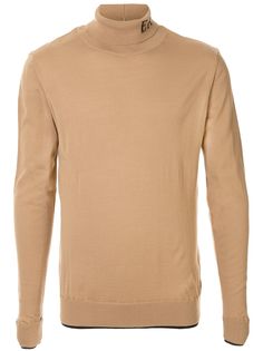Emporio Armani logo knitted roll-neck jumper