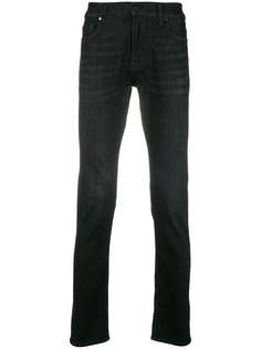 7 For All Mankind джинсы узкого кроя с выцветшим эффектом