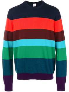 Paul Smith свитер в полоску с круглым вырезом