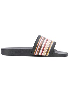 Paul Smith фирменные полосатые шлепанцы Ruben