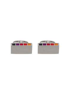 Paul Smith запонки с радужными квадратами