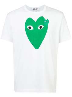 Comme Des Garçons Play футболка с принтом логотипа