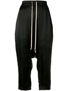 Rick Owens брюки с низким шаговым швом