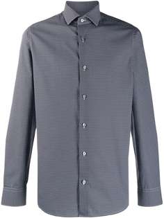 Z Zegna рубашка с микропринтом