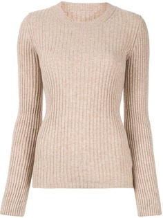 Mm6 Maison Margiela джемпер в рубчик с вырезами