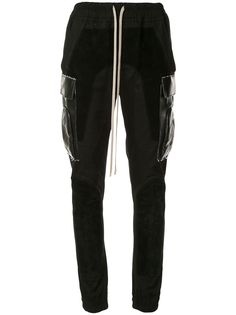 Rick Owens атласные спортивные брюки