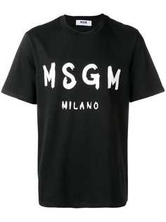 MSGM футболка с логотипом