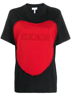 Escada футболка с вышитым логотипом