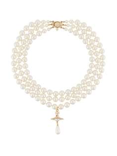 Vivienne Westwood layered pearl necklace