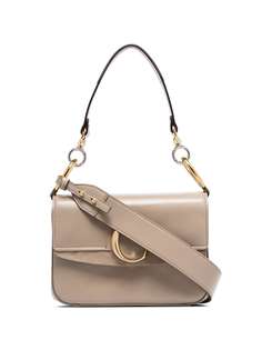 Chloé маленькая сумка на плечо с металлическим логотипом C