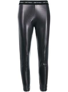 Marcelo Burlon County Of Milan COUNTY SHINY LEGGINGS BLACK WHITE
