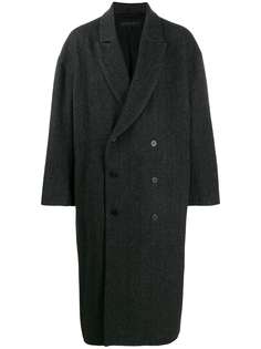 Ann Demeulemeester Grise herringbone oversized peacoat