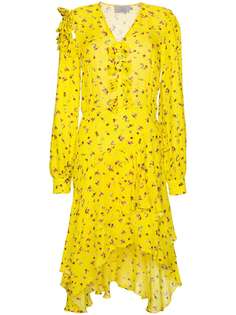 Preen By Thornton Bregazzi асимметричное платье с цветочным принтом Margo