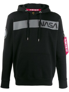 Alpha Industries худи NASA с принтом