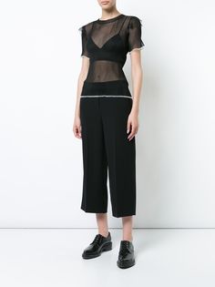 Comme Des Garçons Noir Kei Ninomiya полупрозрачная футболка