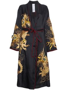 Ashish пальто-кимоно с вышитым драконом