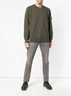 Stone Island Shadow Project embroidered concealed pocket sweatshirt