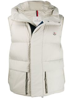 Moncler дутый жилет с логотипом