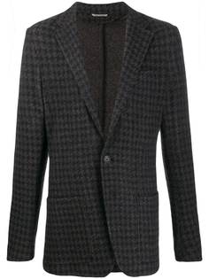 Canali однобортный блейзер в ломаную клетку