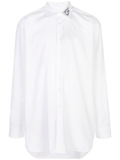 Raf Simons поплиновая рубашка с вышивкой