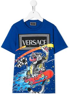Young Versace graphic logo print T-shirt