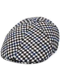 Tagliatore check pattern flat hat