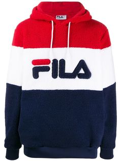 Fila фактурное худи в стиле колор-блок