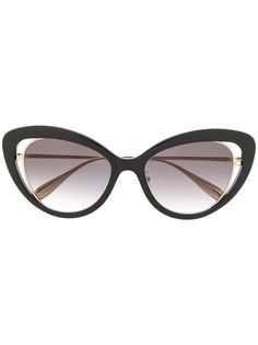 Alexander McQueen Eyewear солнцезащитные очки в оправе кошачий глаз